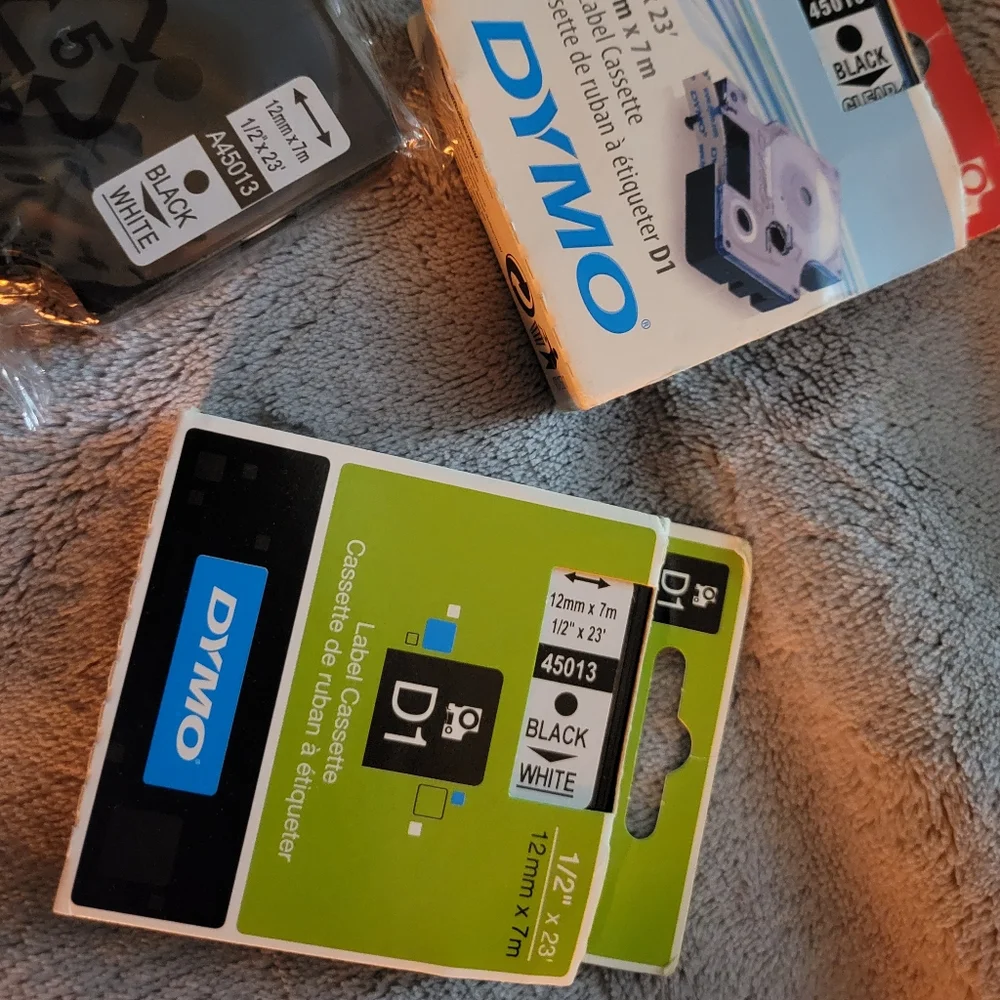 Dymo lable maker tapes